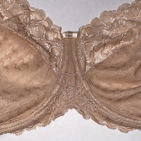 38GG 38J Panache Houndstooth Lace Underwire Bra No padding Semi-Sheer Check Copy - Picture 4 of 16